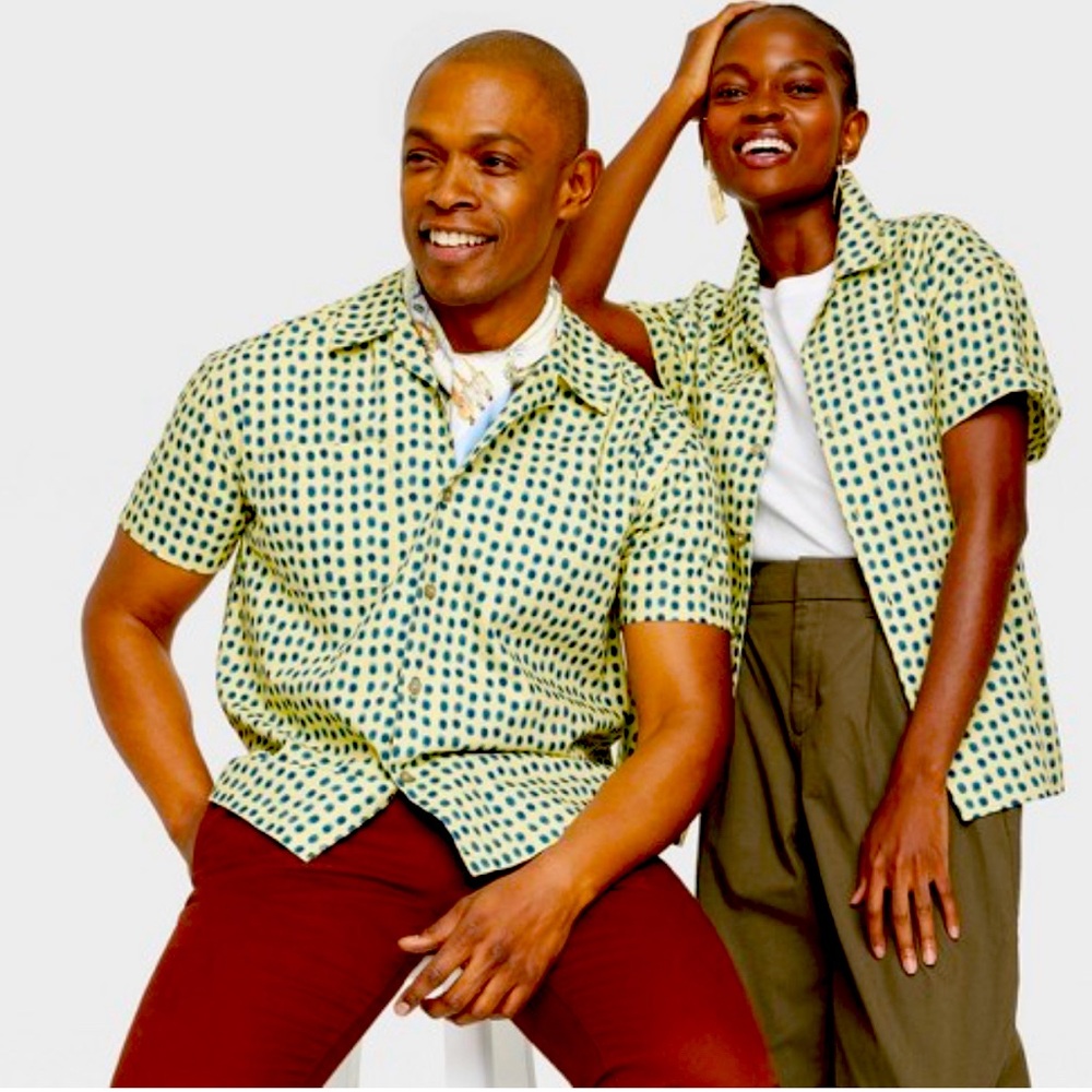NWT House of Aama Shirt Sleeve Shirt